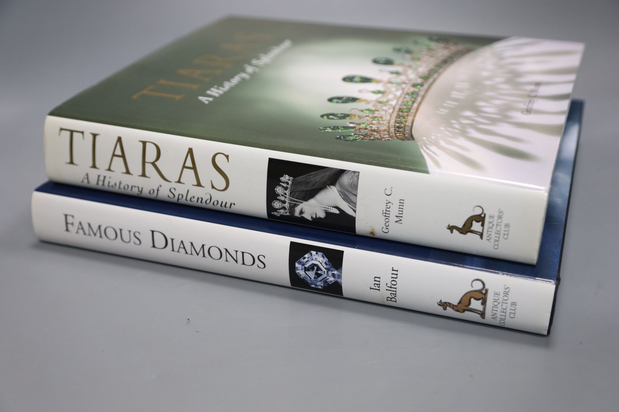 Balfour, Ian - Famous Diamonds, qto, with d.j., 5th edition, Woodbridge 2009; Munn, Geoffrey C - Tiaras, A History of Splendour, qto, w